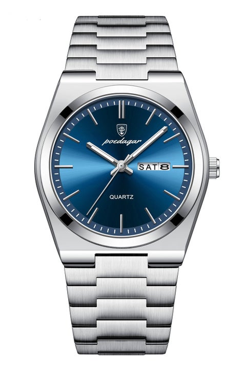 ساعة رجالية، ساعة رجالية مضيئة مقاومة للماء، كوارتز - 40.5 مم