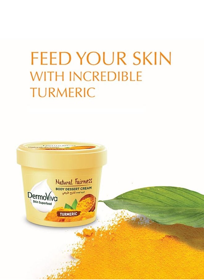 DermoViva - DermoViva Natural Fairness Body Dessert Cream | Enriched With Turmeric | For Non-Greasy, Bright & Healthy Skin - 70ml - Image 1