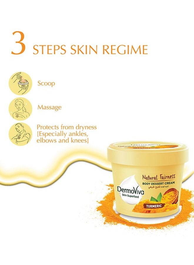 DermoViva - DermoViva Natural Fairness Body Dessert Cream | Enriched With Turmeric | For Non-Greasy, Bright & Healthy Skin - 70ml - Image 1