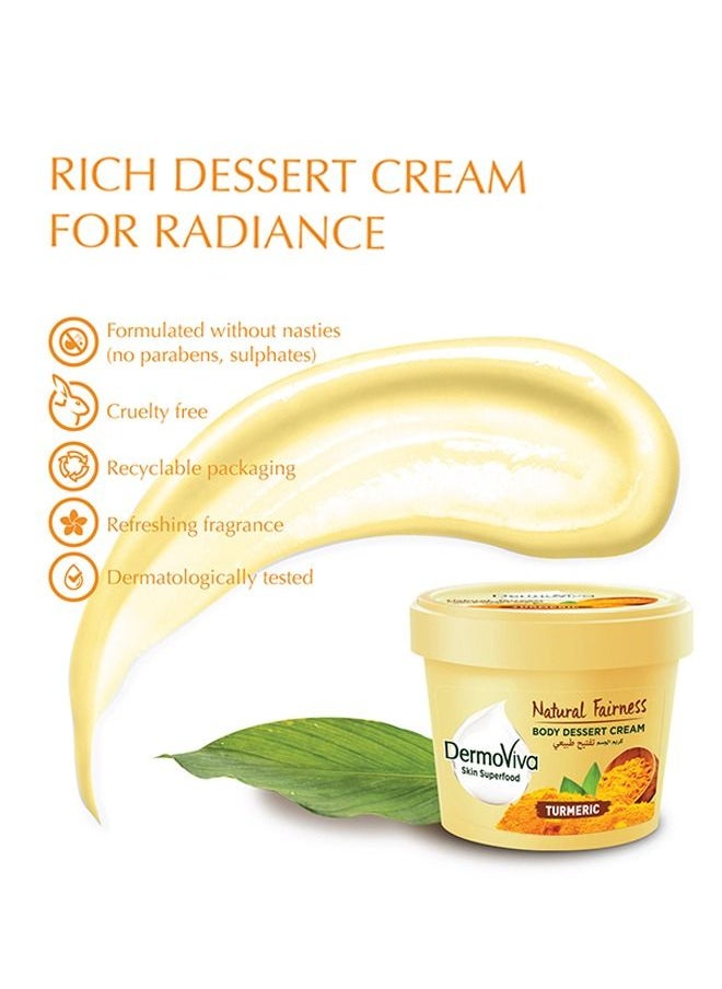 DermoViva - DermoViva Natural Fairness Body Dessert Cream | Enriched With Turmeric | For Non-Greasy, Bright & Healthy Skin - 70ml - Image 1