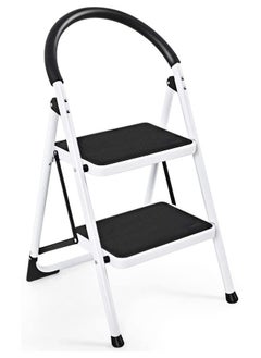 Cady One Multi-use white two-step metal ladder  - Image 1