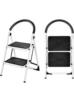 Cady One Multi-use white two-step metal ladder  - Image 5