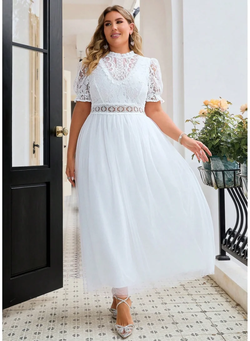 SIMPLEE Oversized women's dress suitable for curvy women's flowing skirt