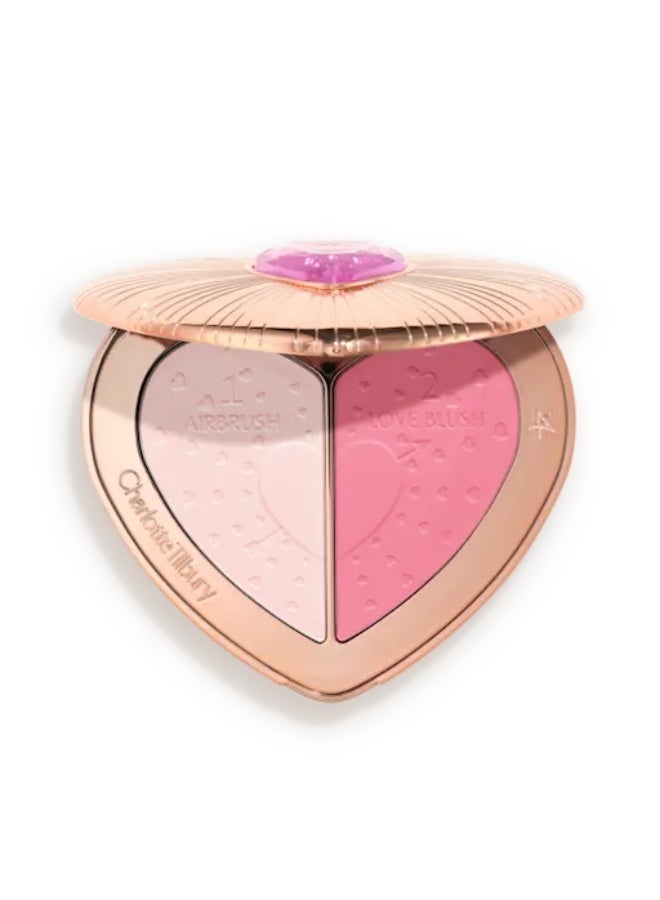 Charlotte Tilbury Pillow Talk Beauty Soulmates Face Palette – Flawless Pink – Blusher, Highlighter & Bronzer Trio for Radiant Skin - Image 1