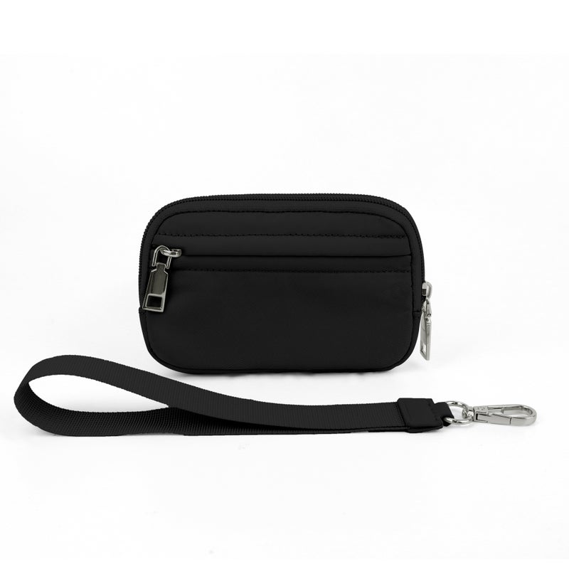 Transparent PVC Card Holder Wristlet - Olive Green - Image 3