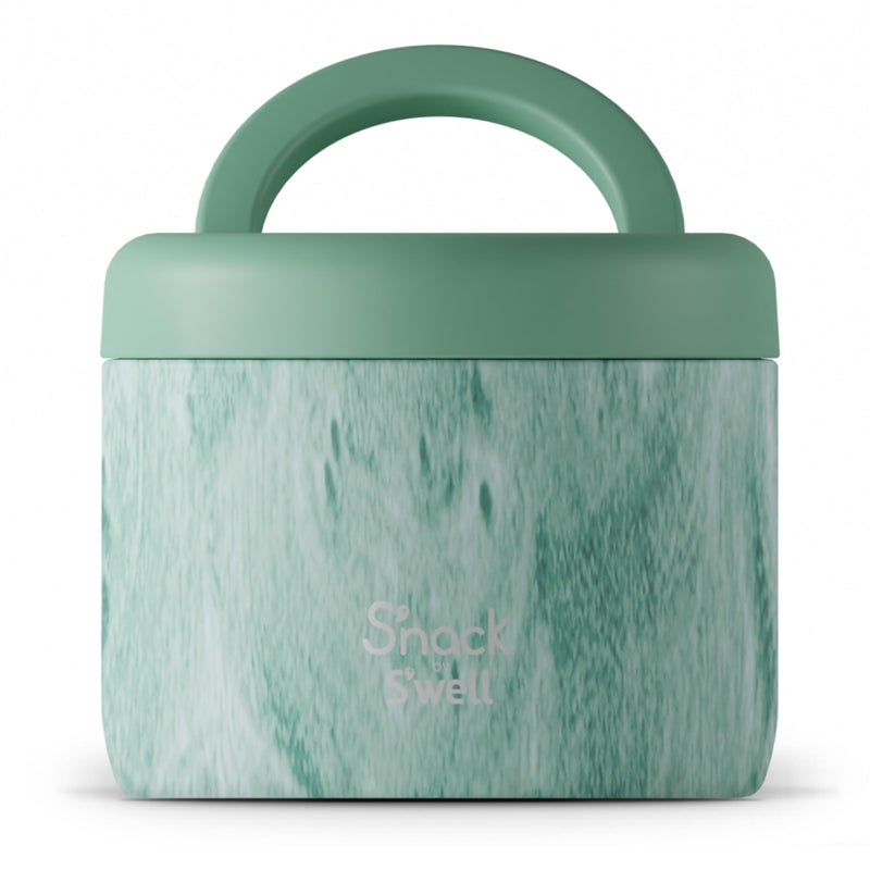 S'well Swell Snack Stainless Steel Food Container 24 Oz Peppermint Tree DoubleLayered Insulated Bowls BPAFree