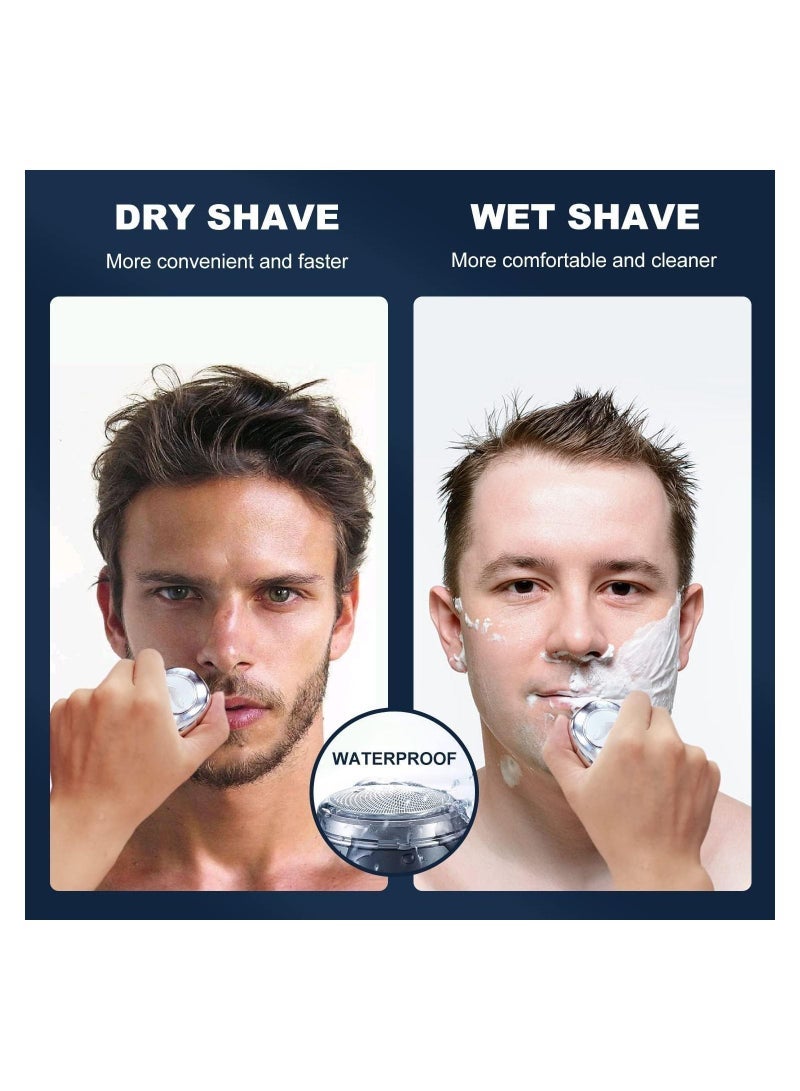 Mini Portable Electric Shaver with Digital LED Battery Indicator and USB Rechargeable Battery—Pocket Beard Trimmer for Travel and Home Use - Image 2