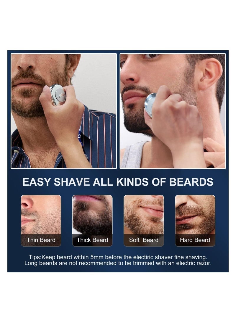 Mini Portable Electric Shaver with Digital LED Battery Indicator and USB Rechargeable Battery—Pocket Beard Trimmer for Travel and Home Use - Image 3
