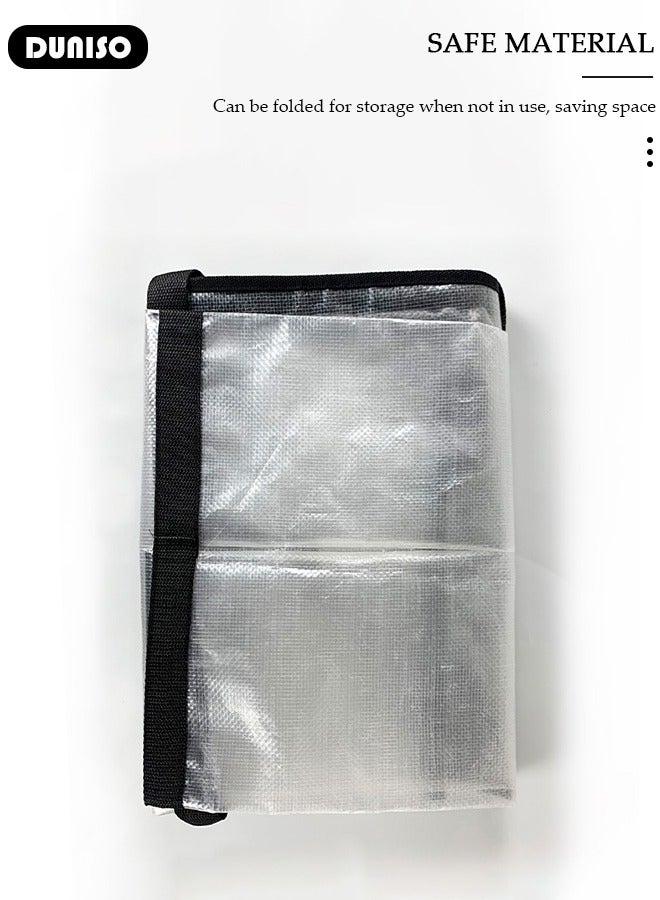 DUNISO Extra Large Heavy Duty Moving Bags,Waterproof Transparent Storage Totes with Strong Handles, Thickened Woven PP Packing Bags for Clothes, Blanket, Relocation, Travel Organizer - Image 5