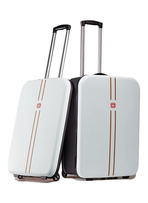 Compact foldable suitcase for business trips, ultra-slim (only 2.7 inches thick), stylish compressible and lightweight suitcase with TSA lock and silent wheels