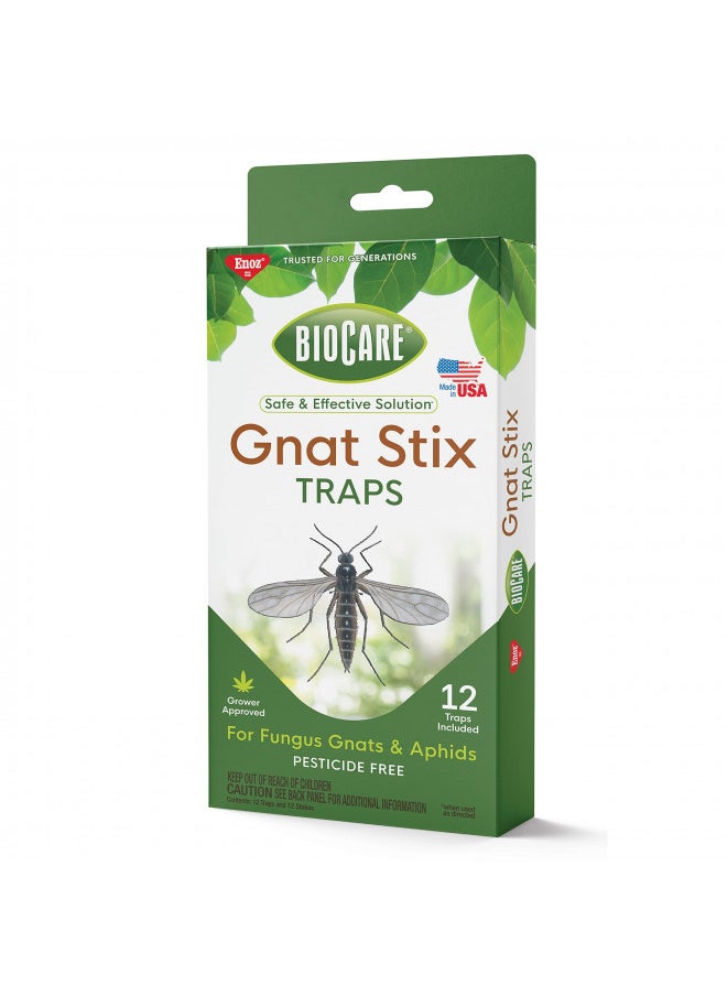 Enoz Enoz BioCare Gnat Stix for Fungus Gnats and Aphids, Pest Control for Plants and Greenhouses, Safe & Effective, 12 Pack  - Image 4