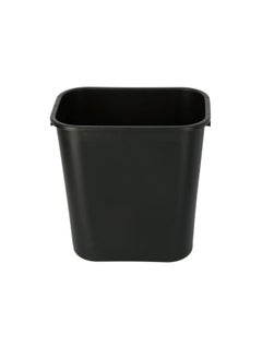 Rubbermaid Durable Plastic Top Notch Plastic Durable Medium Trash Can Black 26 L FG295600BLA  - Image 1