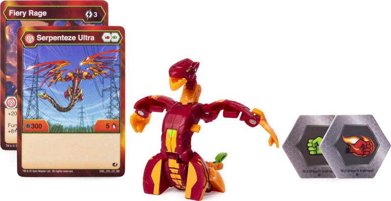 Bakugan Ultra Pyrus Serpenteze 3 Tall Collectible Transforming Creature for Ages 6  Up - Image 3