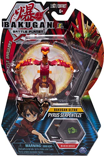 Bakugan Ultra Pyrus Serpenteze 3 Tall Collectible Transforming Creature for Ages 6  Up - Image 1