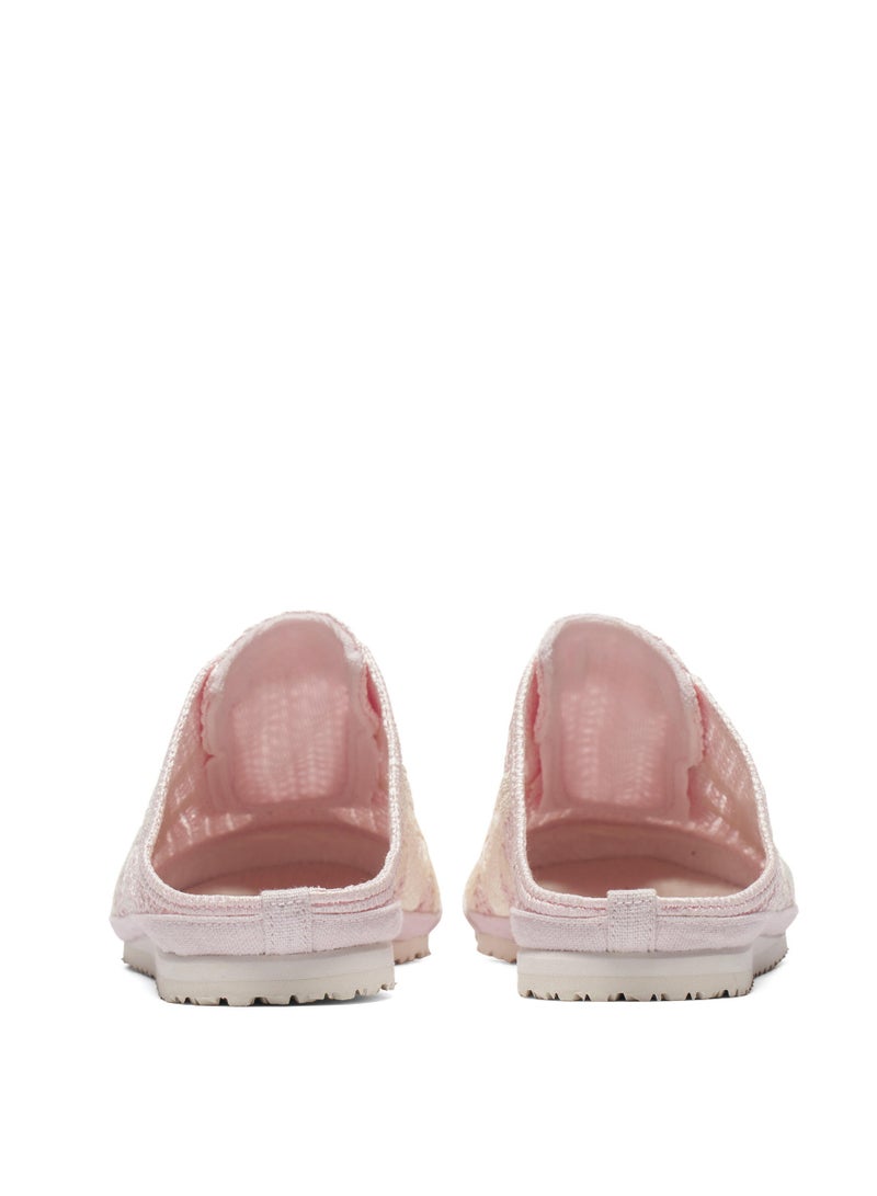 أونيتسوكا تايجر Sabot Slip-On Athlesiure Sandals الوردي / الكريم للرجال / النساء / الطلاب - Image 5