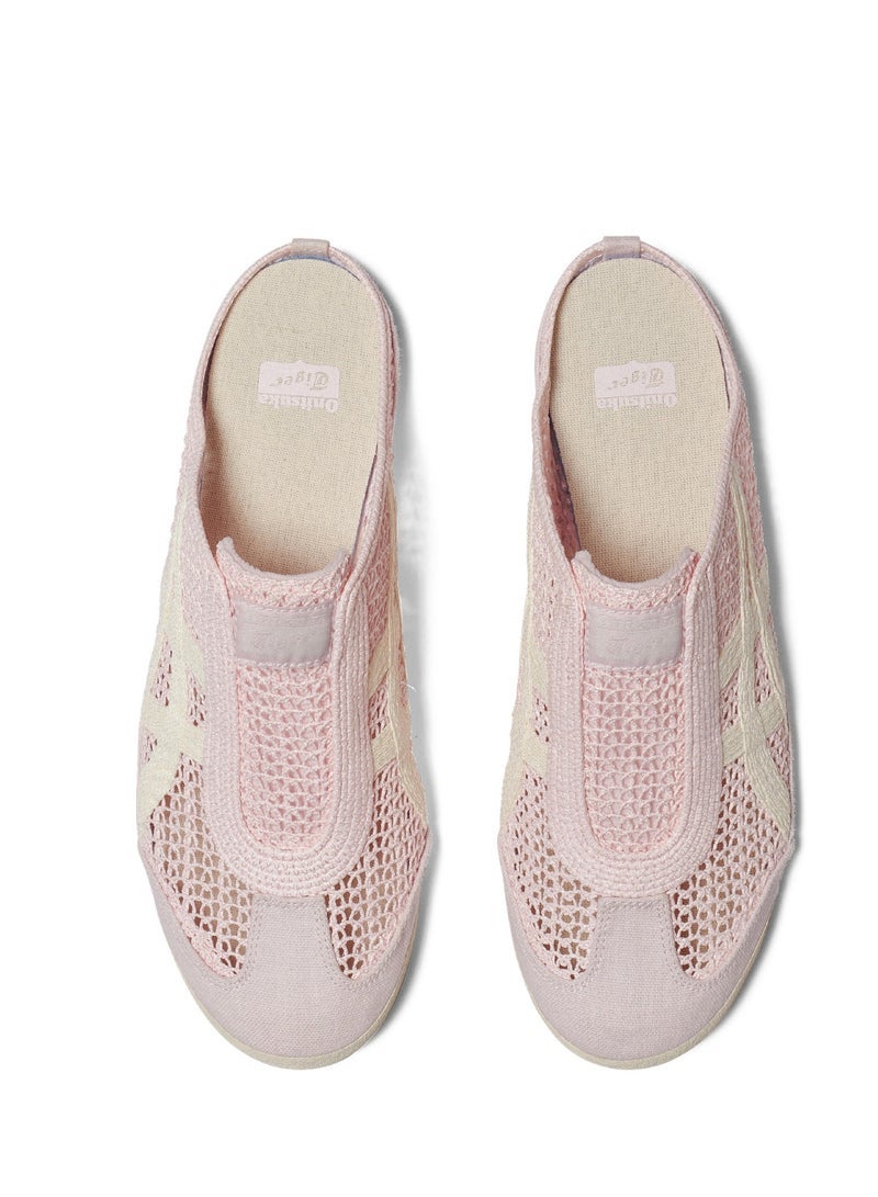 أونيتسوكا تايجر Sabot Slip-On Athlesiure Sandals الوردي / الكريم للرجال / النساء / الطلاب - Image 4