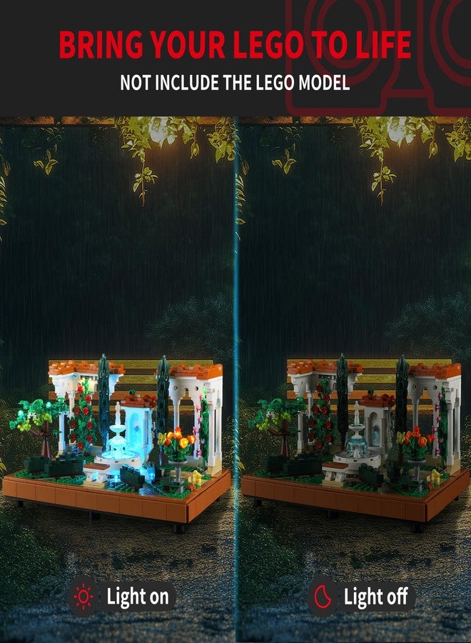 BRIKSMAX Light Kit for Lego-10359 Fountain Garden Building Kit, Creative DIY LED Lighting Accessories, Decorative Model Kit (Not Included Lego Set) - Image 2