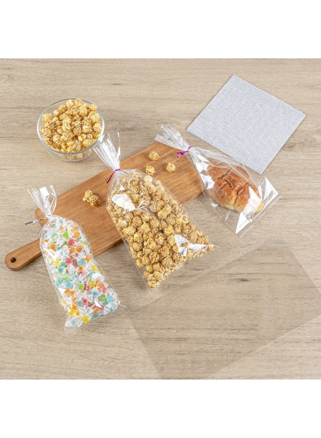 Restaurantware 14 Inch x 7 Inch Heat Seal Bags, 100 High Clarity Resealable Pouches - No Flap, Recyclable, Clear Plastic Resealable Bags, Heat Sealable, For Snacks Or Meals - Image 4