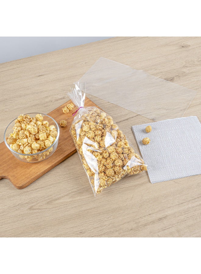 Restaurantware 14 Inch x 7 Inch Heat Seal Bags, 100 High Clarity Resealable Pouches - No Flap, Recyclable, Clear Plastic Resealable Bags, Heat Sealable, For Snacks Or Meals - Image 3