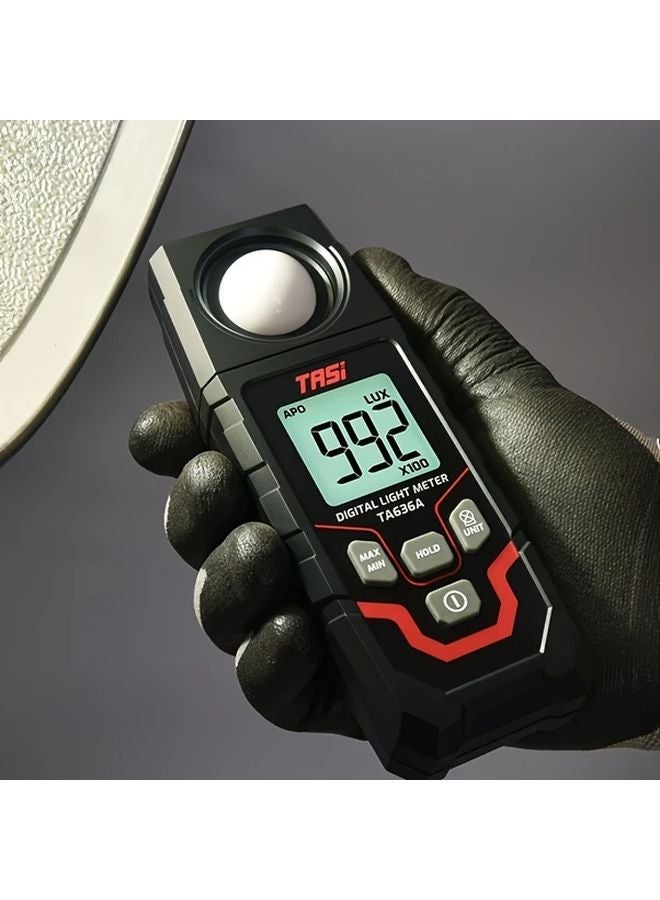 TA636A Digital Lux Meter 200000 Lux Range LCD Display 1 Accuracy Handheld Light Tester - Image 2