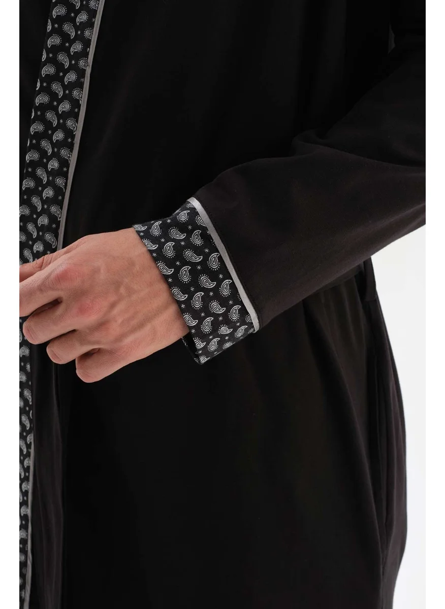 داجي Black Modal Groom Dressing Gown