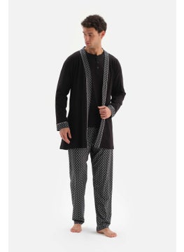 dagi Black Modal Groom Dressing Gown  - Image 4