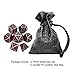 Haxtec Bloodstained Metal DND Dice Set Blood Polyhedral DD Dice Compatible with Dungeons and Dragons Gift TTRPG Antique Metal Halloween Dice - Image 4