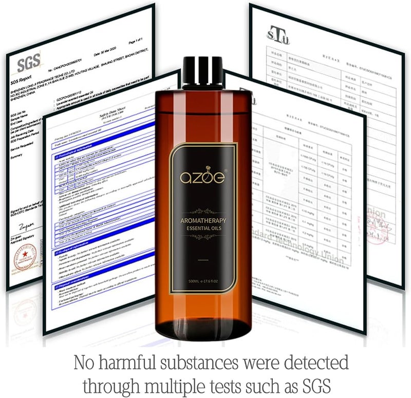 Elitzia Essential Oils for Essential Oil Diffuser Humidifier Natural Aromatherapy Plant Extracts Pure Aroma Essential Oil Fruity Fragrance Candle Making Stress Relief 500ML Hotel Home Use ET500EO5 - Image 5