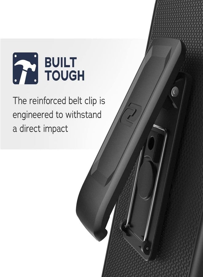 Encased DuraClip for Samsung Galaxy XCover 6 Pro Belt Clip Slim Case with Holster - Black - Image 2