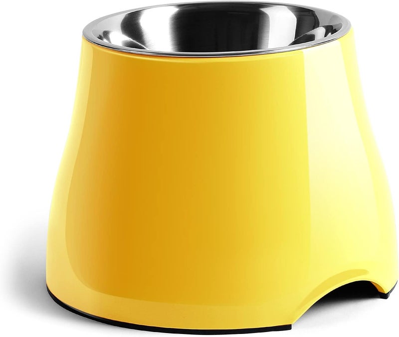 iPower yoken Elevated Dog Bowls, [Prevention of Vertebrae Disease] [Super Non-Slip] Dog Bowl with Stainless Steel Bowl, High Capacity Dog Food Bowls, Colorful Raised Dog Bowls for Medium/Small Size Dogs - Image 1