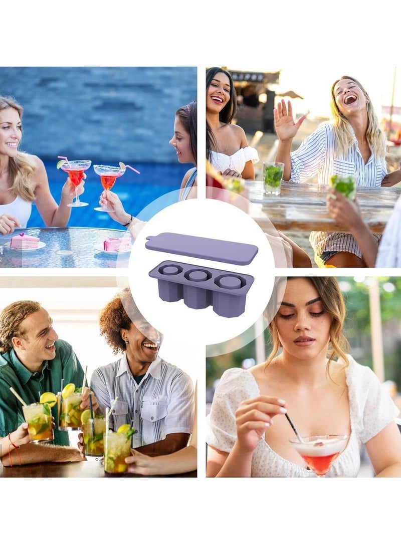 Stanley ice cube tray, suitable for 30/40oz Stanley water glass ice making mold, reusable cylindrical silicone ice cube mold, can be used for ice drinks, juice, whiskey, cocktails  - Image 3