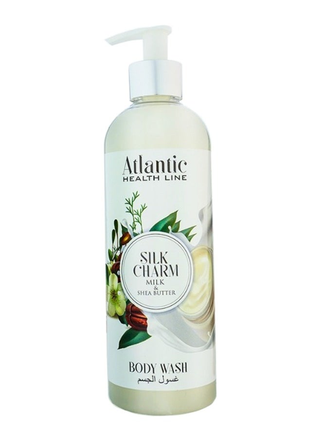Atlantic - Silk Charm Body wash 500ml Goat Milk And Shea Butter - Image 1