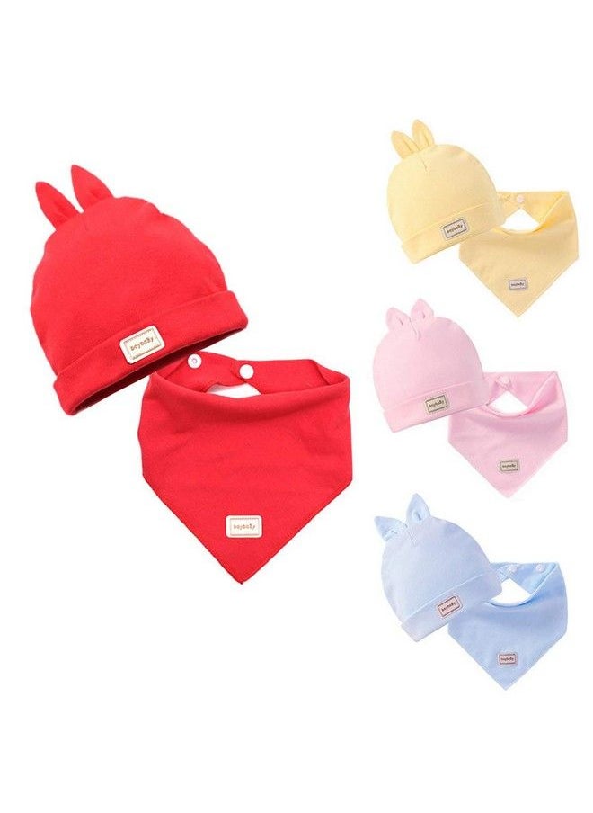 Syga Baby Kids Infant Toddler Bandana Bib Feeding Triangle Salvia Towel Hat Red  - Image 4