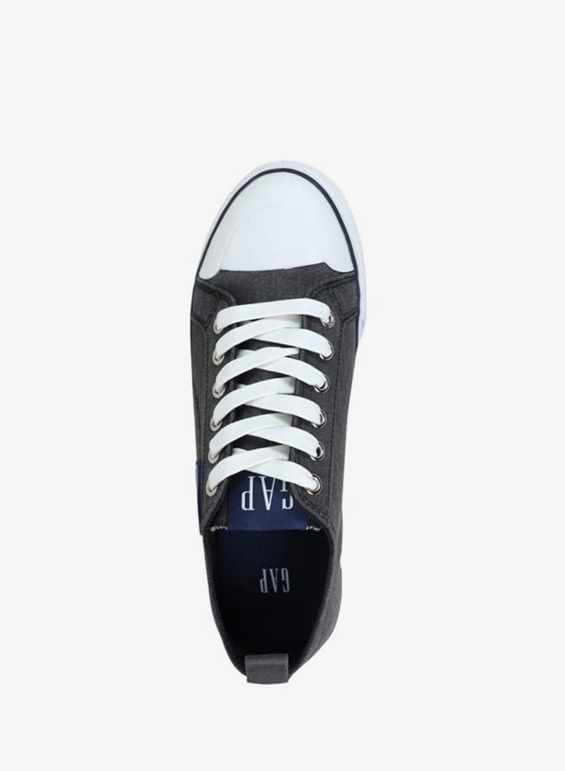 GAP Women's Panelled Sneakers with Lace-Up Closure - HOUSTON II - Image 4
