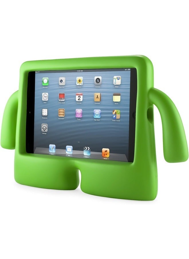 ELTRAZONE Kids-Friendly Green EVA Shockproof Case for iPad Air 11 Inch M2 (2024) – Lightweight, Protective Cover with Handle and Stand - Image 1