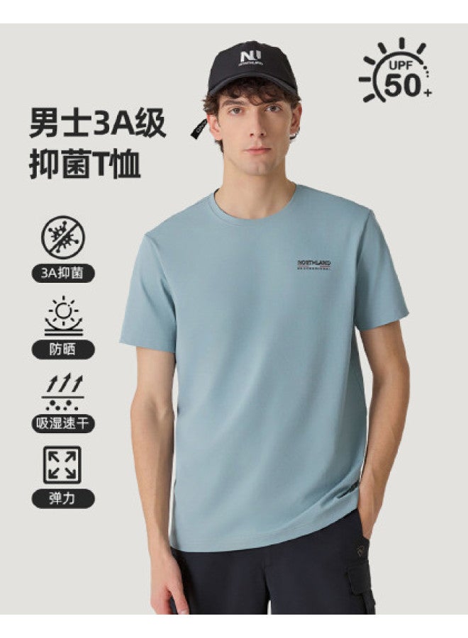 NorthLand Men's Quick-dry Round Neck Short Sleeve T-shirt - Breathable, Anti-bacterial & Uv Protection Sports Top For Rock Climbing - Image 1