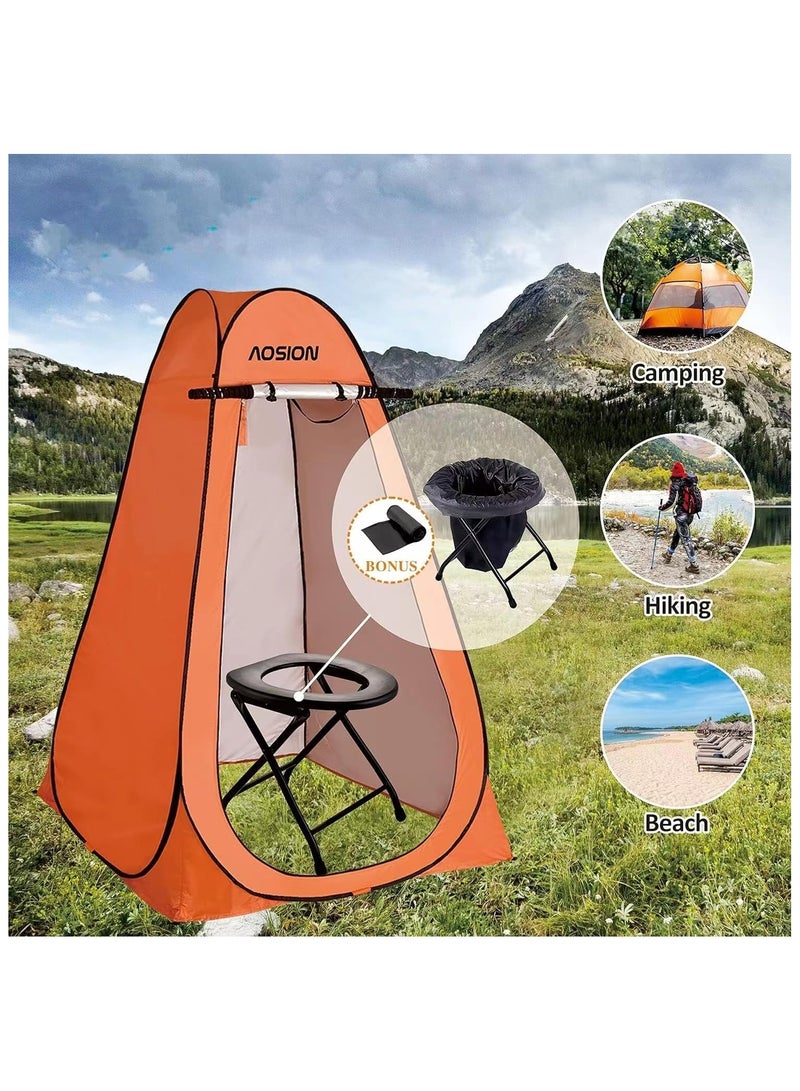 Portable Camping Toilet – Compact & Lightweight Folding Toilet with 5.3 Gallon Waste Tank, Ideal for Camping, Hiking, and Outdoor Adventures  - Image 2
