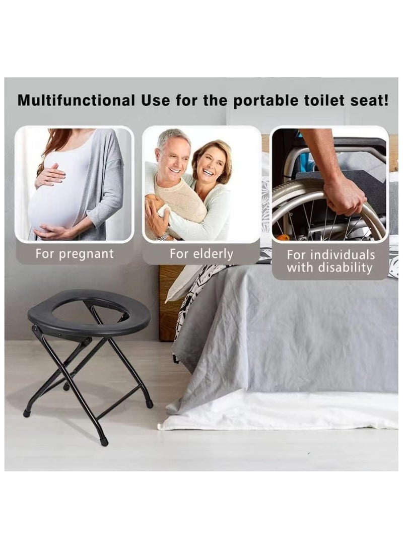 Portable Camping Toilet – Compact & Lightweight Folding Toilet with 5.3 Gallon Waste Tank, Ideal for Camping, Hiking, and Outdoor Adventures  - Image 4