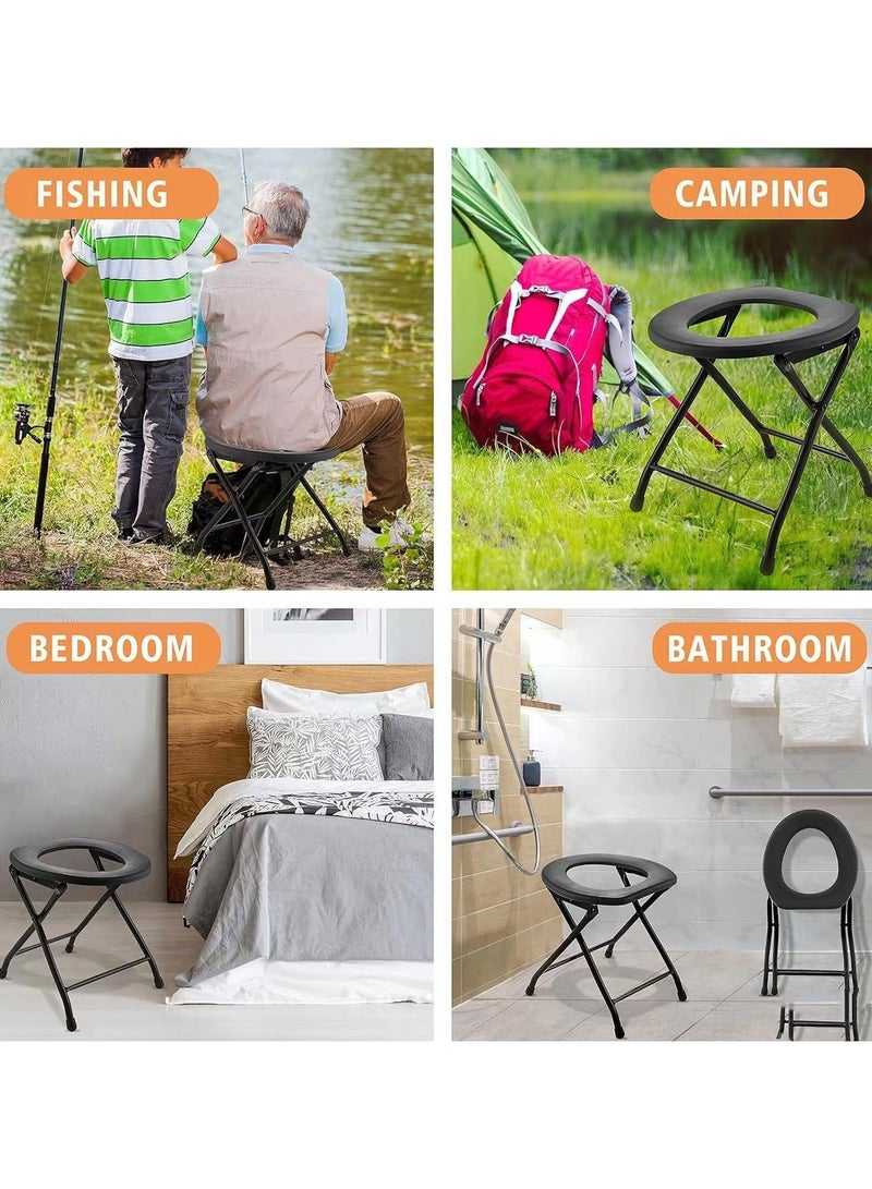 Portable Camping Toilet – Compact & Lightweight Folding Toilet with 5.3 Gallon Waste Tank, Ideal for Camping, Hiking, and Outdoor Adventures  - Image 5