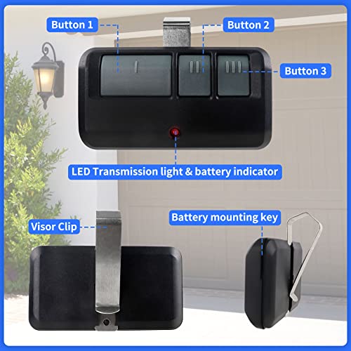 Cooouds 893MAX Garage Door Opener Remote, for LiftMaster/Chamberlain/Craftsman Garage Door Opener, Replaces 893LM G953EV-P2 371LM 373LM 890MAX 971LM 973LM（1 Pack） - Image 5