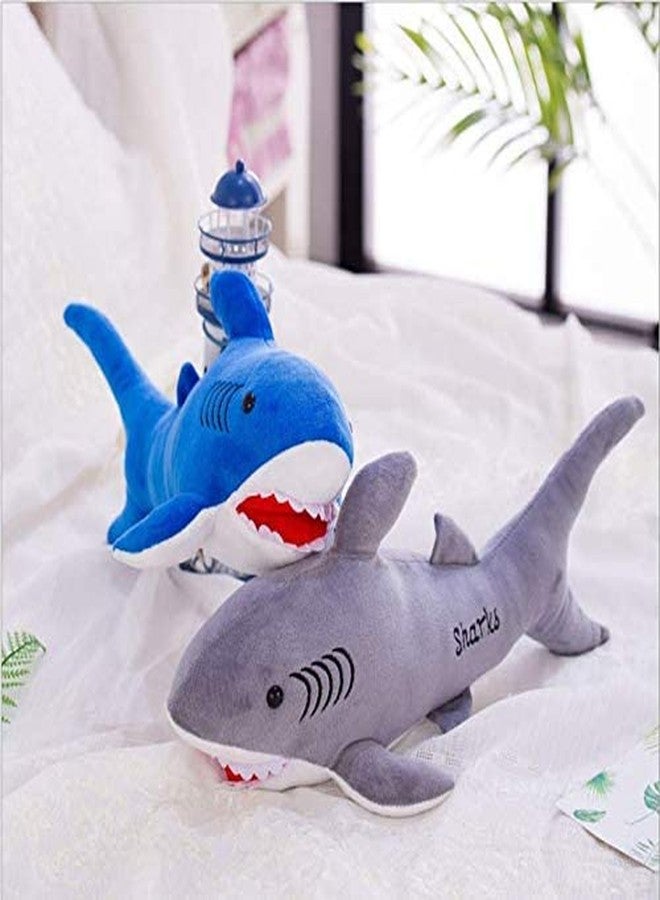 Kekezip Shark Plush Toy – Soft Stuffed [Animal] for Kids & Toddlers – Huggable Cuddle Buddy & Nursery Decor – Ideal Gift (40 CM) (Blue, Pack of 1) - Image 4