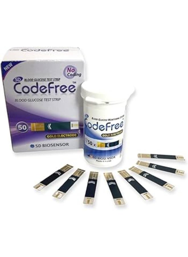 شرائح قياس السكر 50   لجهاز Sd Biosensor CodeFree