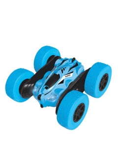 Cool Baby Remote Control Car RC Cars 2.4GHz Fast Stunt RC Car 4WD Double Sided 360° Rotating RC Trucks with Headlights Off Road RC Crawler Toy Cars for Kids Boys Girls (Blue)  - Image 1
