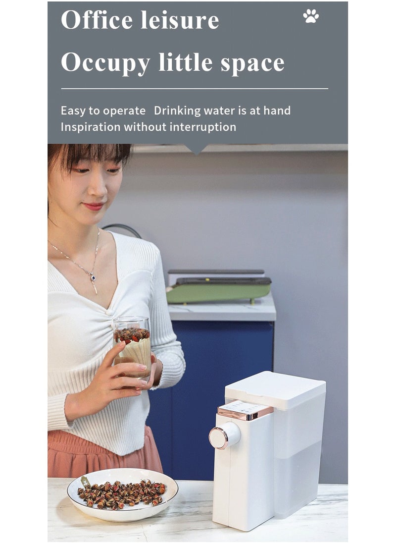 Generic - Portable Instant Heating Water Dispenser, Mini Desktop Tabletop Hot Water Machine for Home Use – Touch Control, Child Lock, Multi-Connection Options, Fast Heating in 3 Seconds（Equipped with a 1.6L water tank） - Image 1