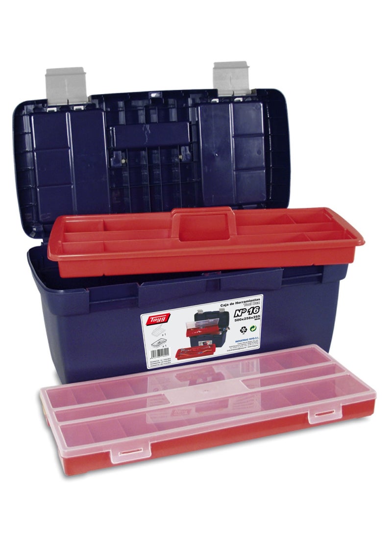 تايج رقم 16 صندوق أدوات بلاستيك 500 مم طول × 258 مم عرض × 255 مم ارتفاع - Image 5