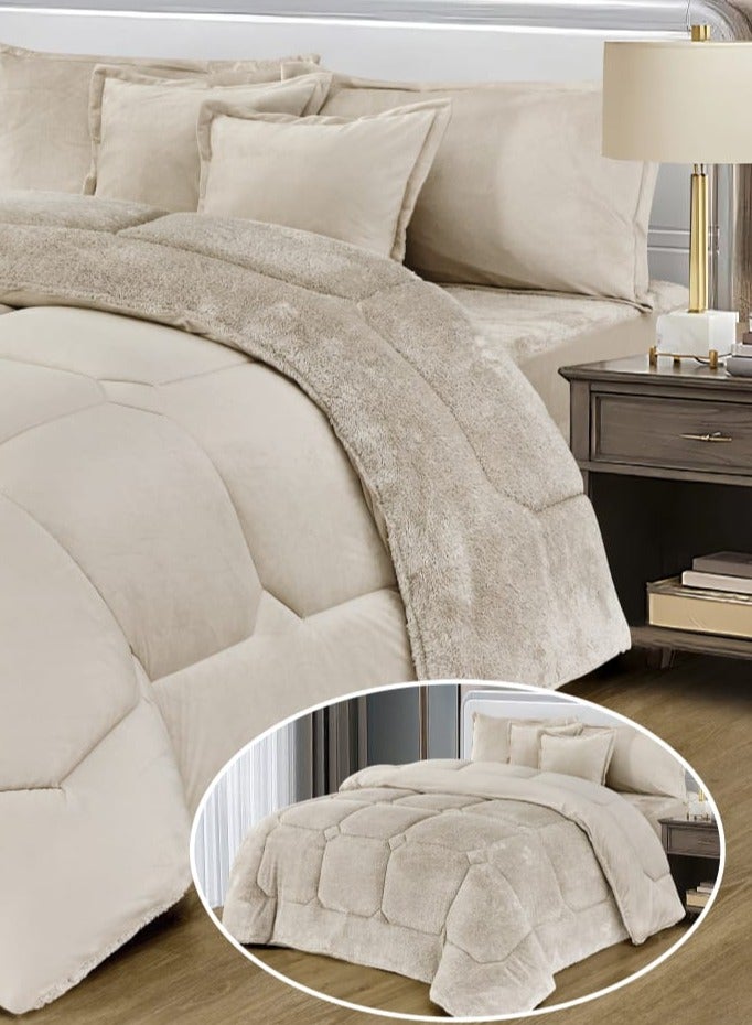 Moon 6-Piece King Size for Winter Microfiber Duvet Cover Set - Image 2