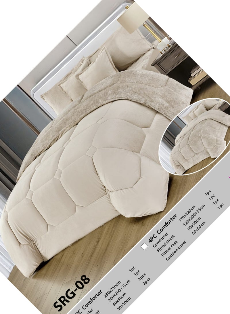 Moon 6-Piece King Size for Winter Microfiber Duvet Cover Set - Image 4