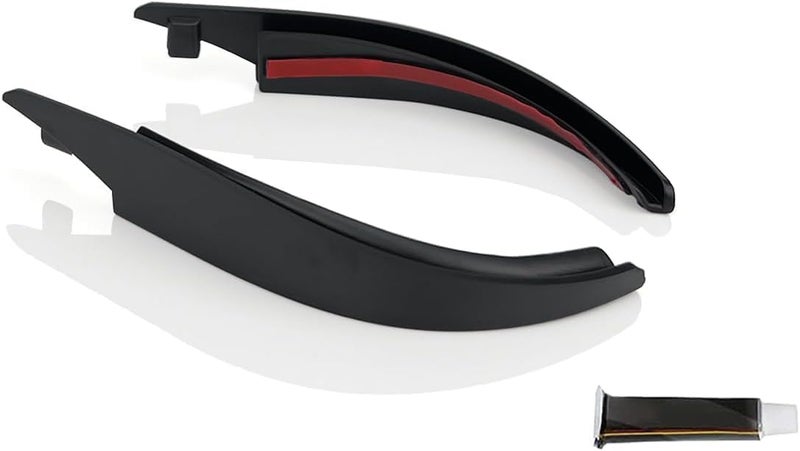 ROMASO Rain Gutter Extensions for Jeep Wrangler JK JKU (2007-2018) - 2 Pack - Image 1