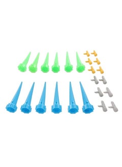 NIBEMINENT 24 PCS Self Plant Watering Spikes with Control Valve Plastic Simple Self Watering Device for Flowers Vegetables Fruit Trees  - Image 2