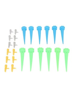 NIBEMINENT 24 PCS Self Plant Watering Spikes with Control Valve Plastic Simple Self Watering Device for Flowers Vegetables Fruit Trees  - Image 4